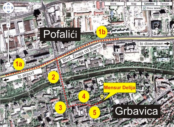 Map of Sarajevo